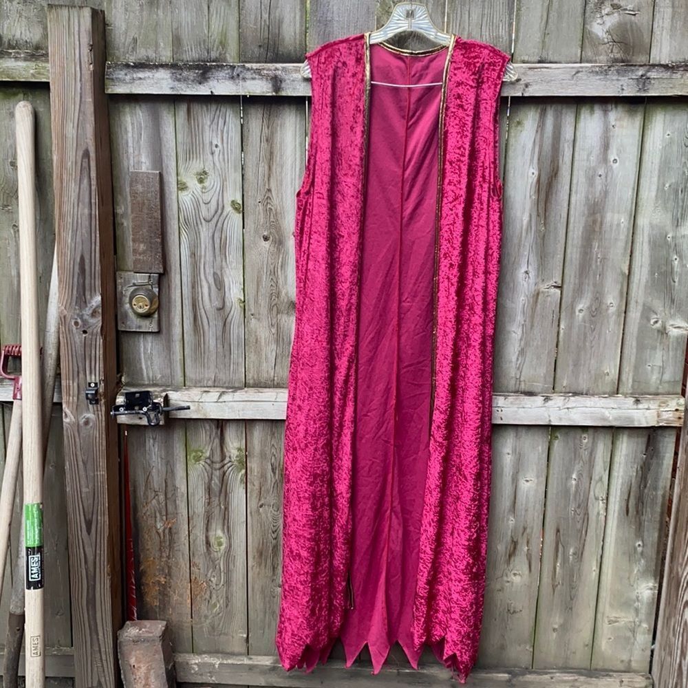 Halloween velour open cardigan sz. S